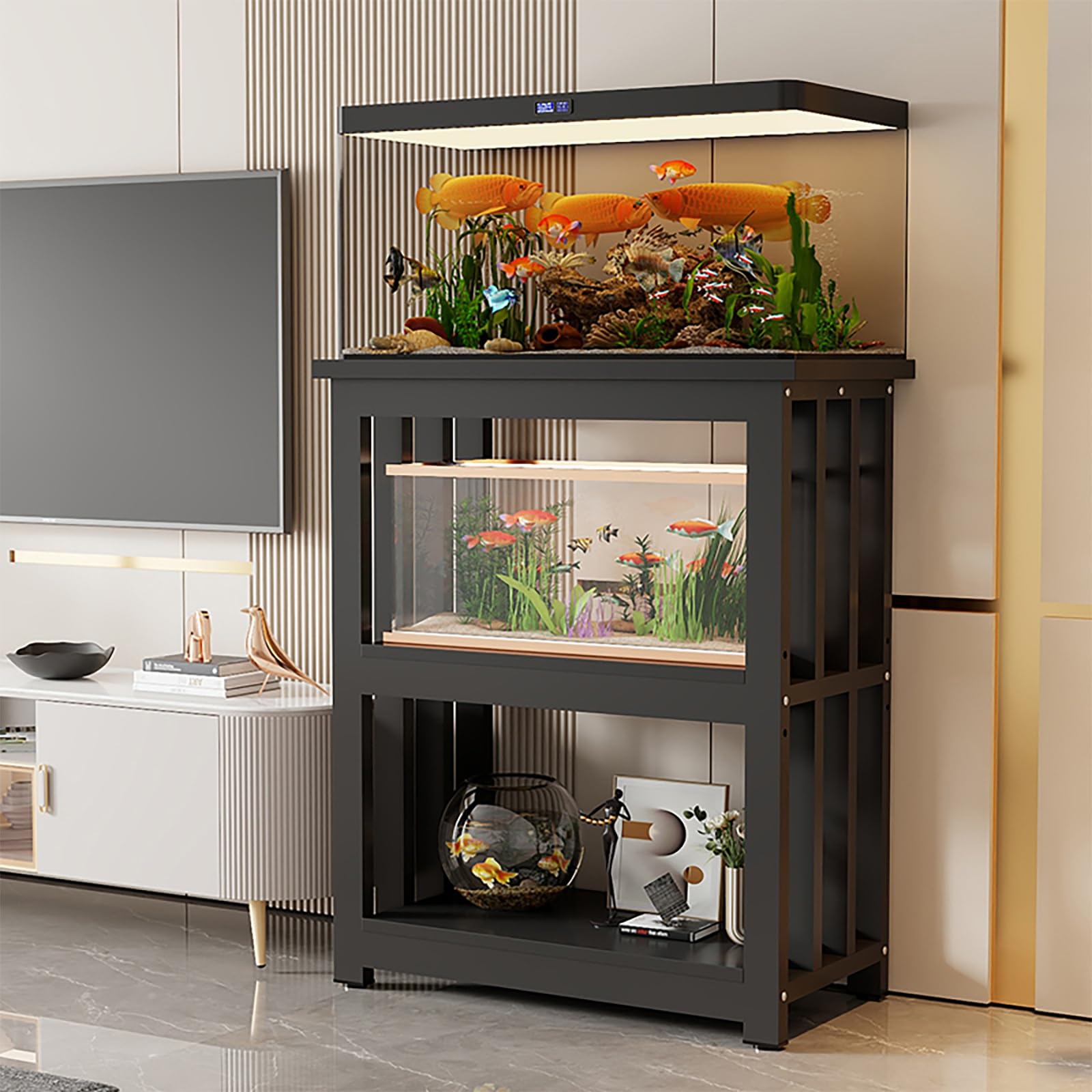 Amazon.co.jp: MIISAGS 水槽台 水槽スタンド 40-120cm水槽用 高さ100cm